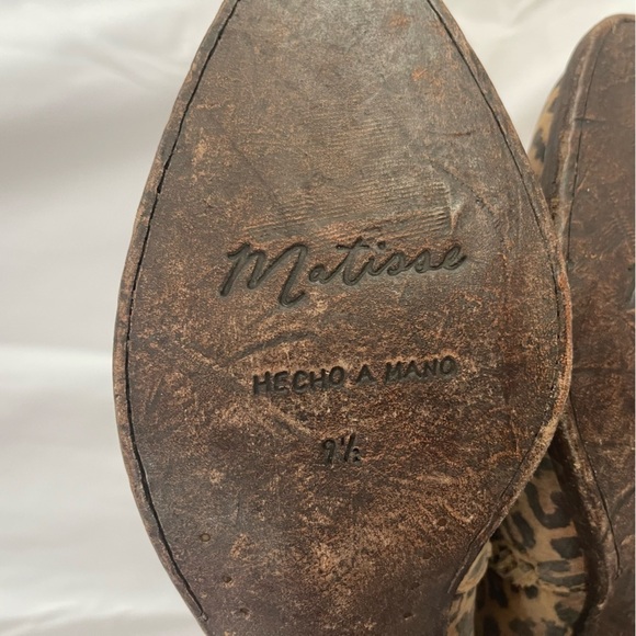 🪩👢🦄EUC MATISSE LEOPARD‎ FRINGE BOOTS- SIZE 9.5 - Picture 8 of 9